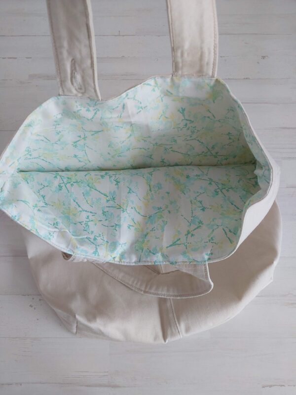 Bolsa beige asas cortas - Imagen 3