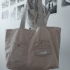 Bolsa de playa o piscina beige asas largas - Imagen 2