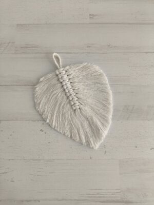 Hoja de macramé
