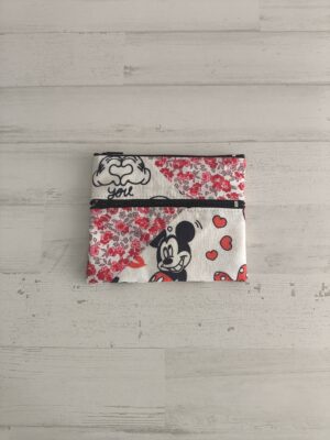 Monedero Mickey y flores