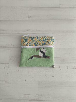 Monedero osos pandas y flores