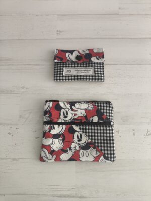 Monedero y tarjetero Mickey y vichy