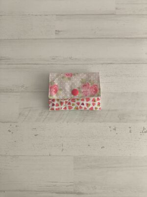 Tarjetero rosas y sandías