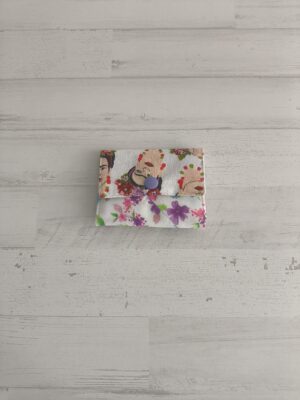 Tarjetero Frida y flores