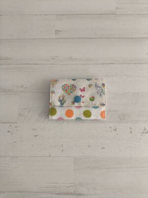 Tarjetero Lunares y hippie