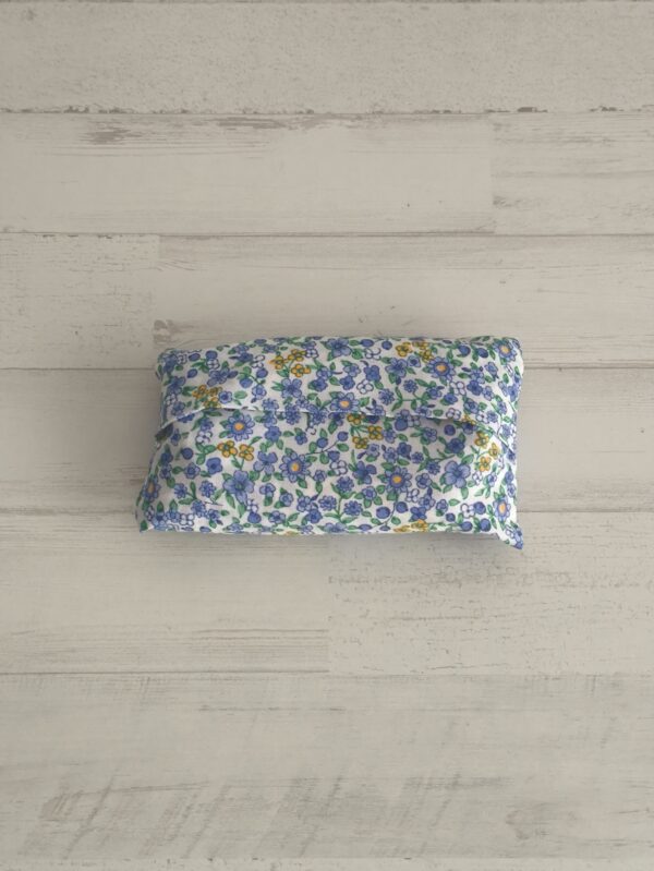Bolsa plegable de tela azul - Imagen 8