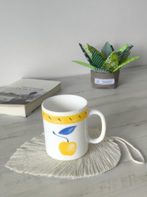 Hoja macramé 20 cm crudo